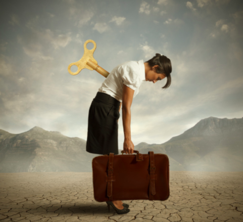 femme qui a du mal a partir au travail